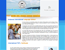 Tablet Screenshot of andamanphuketlanguageschool.com